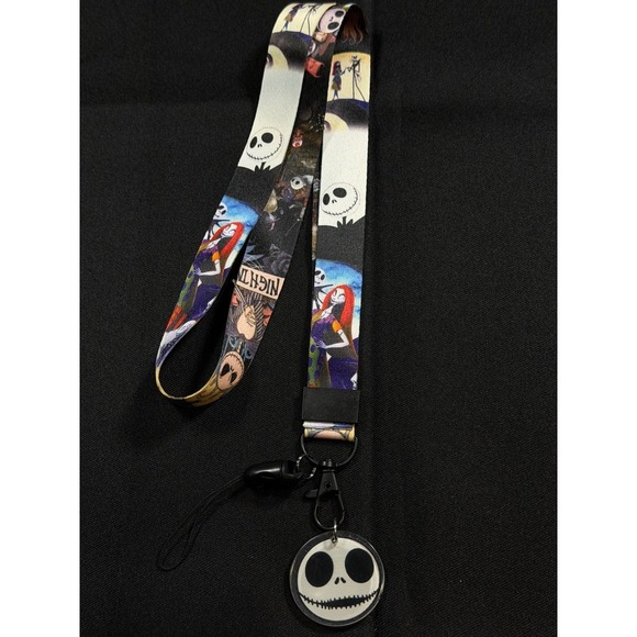 Other - Disney Nightmare Before Christmas Lanyard Jack Skellington Sally ID Badge Holder